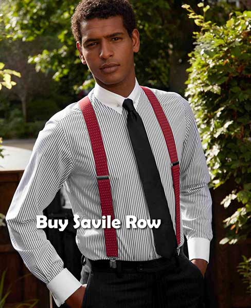 Contrast collar Savile Row shirts